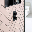 JTP Just Taps Plus Vos 2 Outlet Thermostatic Concealed Shower Valve - Brushed Black 27671ABBL
