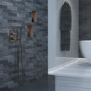JTP Vos 2 Outlet Thermostatic Concealed Shower Valve - Brushed Brass 23671ABBR