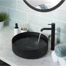 JTP Vos Round Countertop Basin - 360mm x 360mm - Matt Black 28CTR360MB