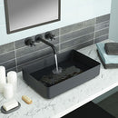 JTP Vos Rectangular Counter Top Basin - 526mm Wide - Matt Black