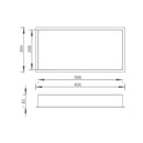 JTP Vos Shower Niche - 600 x 300mm - Matt Black