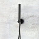 JTP Vos Round Water Outlet with Holder, Hose and Slim Handshower - Brushed Black 27ROUND/WS/BBL