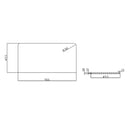 Anas Bella 896x450x448mm Wall Mounted Vanity With Countertop White PAINT-BELLA-900WALLCAB-GWTE + BELLA-COUNTERTOP-900-GWTE