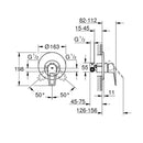 Grohe BauLoop Concealed Shower Mixer - Chrome 29080001
