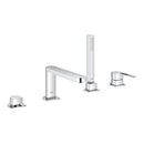 Grohe Plus 4 Tap Hole Single Lever Bath Combination - Chrome 29307003