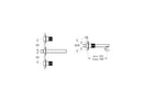 VitrA Origin Built-In Basin Mixer 3TH Copper A4258226