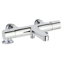 JTP Hugo Deck Mounted Thermostatic Bath Shower Mixer Tap without Kit - Chrome