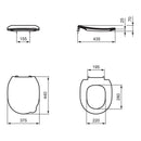 Armitage Shanks Contour 21 Toilet Seat and Cover S453636