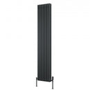 Reina Colona 2 Column Vertical Radiator - 1800x380mm - Anthracite 2/C188A