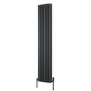 Reina Colona 2 Column Vertical Radiator - 1800mm x 380mm - Anthracite