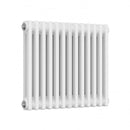 Reina Colona 2 Column Horizontal Radiator - 500mm x 605mm - White