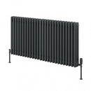 Reina Colona 2 Column Horizontal Radiator - 500x1190mm - Anthracite 2/C526A
