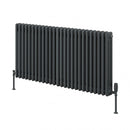 Reina Colona 2 Column Horizontal Radiator - 500mm x 1190mm - Anthracite