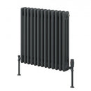 Reina Colona 2 Column Horizontal Radiator - 600x605mm - Anthracite 2/C613A