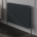 Reina Colona 2 Column Horizontal Radiator - 600mm x 1010mm - Anthracite