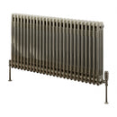 Reina Colona 2 Column Horizontal Radiator - 600mm x 1190mm - Raw Steel Lacquer