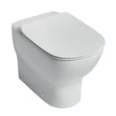 Ideal Standard Retail Tesi Back-to Wall Wc Bowl With Aquablade Technology Silk Slim Seat & Cover White T0077V1 + T3527V1