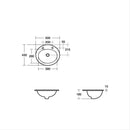 Armitage Shanks Sandringham 21 500mm Countertop Basin 2 Tap Holes E895401