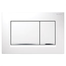 Geberit Sigma30 Matt White & Polished Chrome Dual Flush Plate