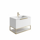 Anas 800x480x200mm Frame with Dual Colour Shelf - Brushed Brass AMBIENCE-BRASSFRAME-80X48X20