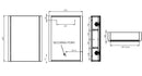 Tavistock Compass Single Cabinet Non-illuminated 500x700mm - White CMCAB475W