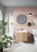 Anas Michelle 600mm Fluted Vanity Unit Reed Green