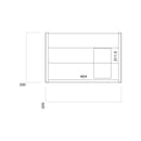 Anas Muro PLUS Wall Hung Anas Muro PLUS Wall Hung 500x375x355mm Basin Cab Dust Grey MUROPLUS-500WALL-GREY + BASIN-515-365-CER