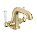 Tavistock Lansdown Basin Mixer With Click Waste Traditional Brushed Brass TLD1104