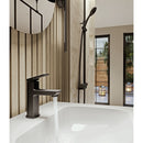 Aqualisa Downtown Basin Mixer - Matt Black (Including Waste) Single Lever