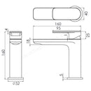 Tavistock Savour Deck Mounted 1 Tap Hole Basin Mixer With Click Waste - Chrome TSV11