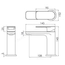 Tavistock Savour Mini Deck Mounted 1 Tap Hole Basin Mixer With Click Waster - Chrome TSV61