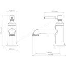 Tavistock Marston Mono Deck Mounted 1 Tap Hole Basin Mixer - Chrome TMS25