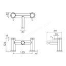 Tavistock Anthem 2 Tap Hole Deck Mounted Bath Filler - Chrome TAN32
