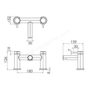 Tavistock Anthem 2 Tap Hole Deck Mounted Bath Shower Mixer - Black TAN4203