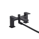Tavistock Haze 2 Tap Hole Deck Mounted Bath Shower Mixer - Black THZ4203
