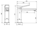 JTP HIX Basin Mixer Tap Matt Black Single Lever 38001MB
