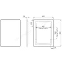 Tavistock Verge Non-Illuminated 600 x 800mm Mirror Rectangular VRM060