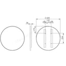 Tavistock Verge Non-Illuminated 600mm Mirror Circular VRM60C
