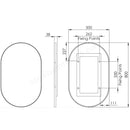 Tavistock Verge Non-Illuminated  800mmx500mm Oval Mirror VRM50P