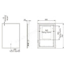 Tavistock Cadence 500 x 700mm Mirror with Shaver USB & Demist CDM050