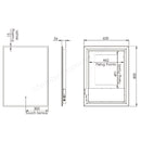 Tavistock Cadence 600 x 800mm  Rectangular Mirror with Shaver USB & Demist CDM060