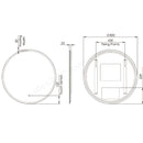 Tavistock Beta 800mm Illuminated Circular Mirror with Touch Control  BTM80C