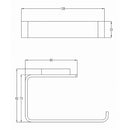 JTP Hix Toilet Paper Holder - Matt Black 38151MB