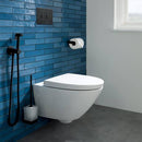 JTP Hix Toilet Brush Holder - Brushed Black 37165BBL