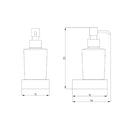 JTP HIX Soap Dispenser and Holder - Chrome 32167