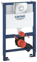 Grohe 0.82m Concealed Wc Toilet Cistern Frame Nova Chrome Flush Plate 3886820A