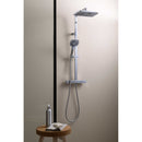 JTP Hix 2-Outlet Thermostatic Bar Shower Mixer With Shower Kit and Fixed Head - Chrome