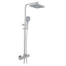 JTP Hix 2-Outlet Thermostatic Bar Shower Mixer With Shower Kit and Fixed Head - Chrome