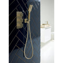 JTP HIX Square Water Outlet with Holder, Hose and Hand Shower - Chrome 32SQUARE/WS