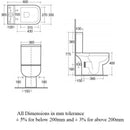 Rak Ceramics Series 600 Close Coupled Toilet Pan Cistern Soft Close Seat White S600PAN + S600CIST + RAKSEAT014